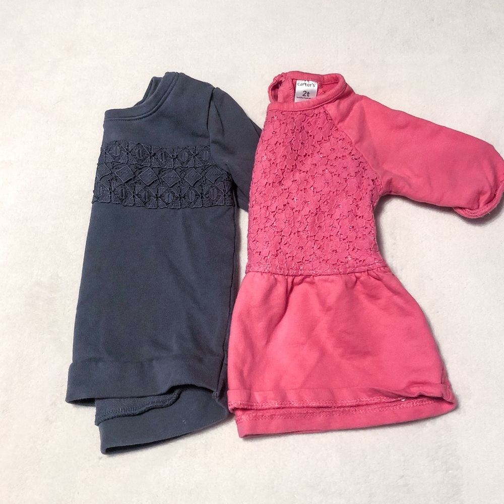 Set of 2 long sleeve tops - 2T